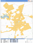 Georgetown   Wall Map Basic Style